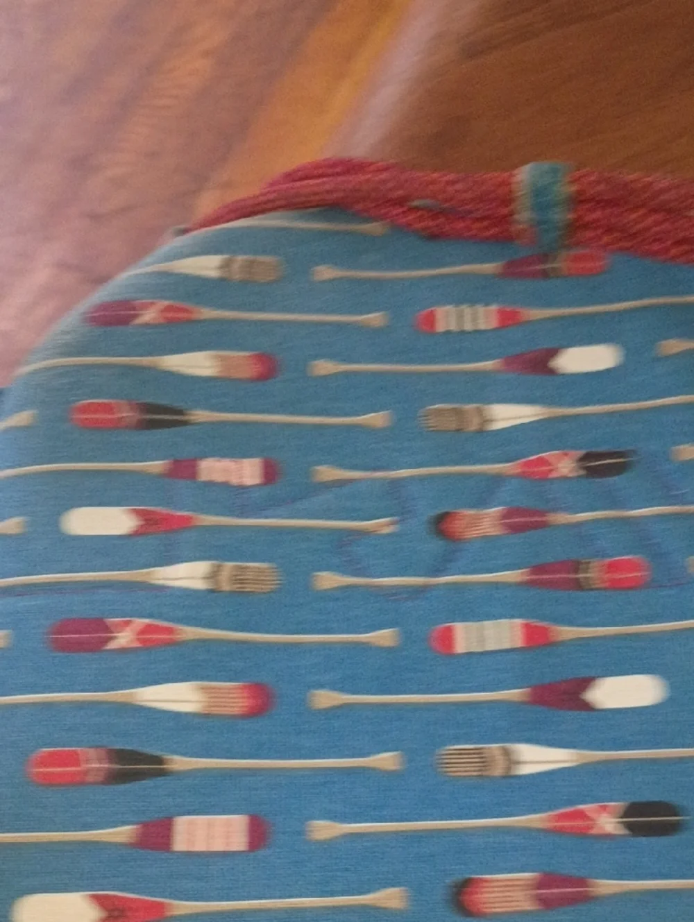 Kavu Teal Sling Bag with Red Dot Logo - Picture 6 of 16